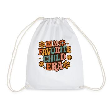 In My Favorite Child Era Daughter Families Humor - Drawstring Bag - white - Front