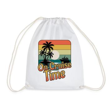 Croisière en croisière : voyage en famille - Sac de sport léger - blanc - Devant