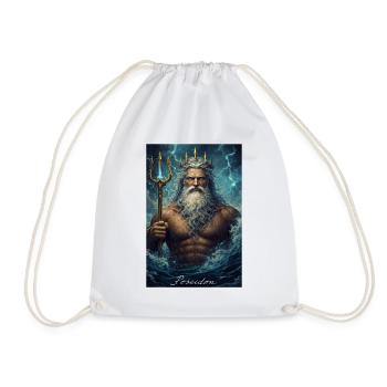 Portrait de Poséidon - Sac de sport léger - blanc - Devant