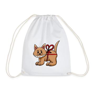 Chat drôle d’anniversaire Enfant chat - Sac de sport léger - blanc - Devant