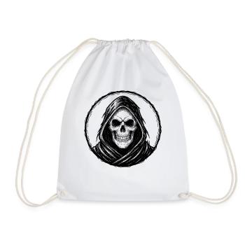 Moto Biker V-Twin Moteur Skull Skull Rocker - Sac de sport léger - blanc - Devant