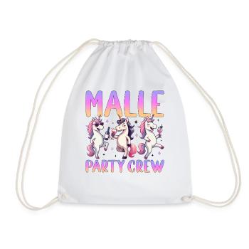 Malle Party Crew - Drawstring Bag - white - Front