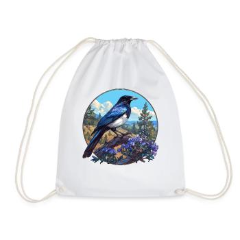 Magpies Magpie - Drawstring Bag - white - Front