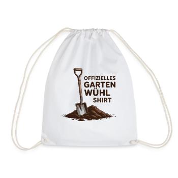  Offizielles Garten Wühl Shirt Für Hobbygärtner - Turnbeutel - Weiß - Vorne