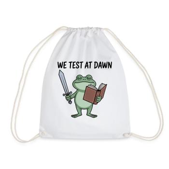 Dawn Quest Épée Grenouille & Livre - Sac de sport léger - blanc - Devant