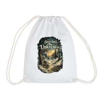 Entrez dans l’aventure inconnue de la nature de la forêt - Sac de sport léger - blanc - Devant