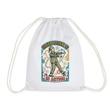 Recherche sur le sommeil active | Somnambulisme - Sac de sport léger - blanc - Devant