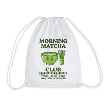 CLUB MATCHA DU MATIN REJOIGNEZ LA CÉRÉMONIE BIÈRE FRAÎCHE - Sac de sport léger - blanc - Devant