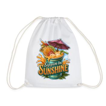 Sippin In Sunshine Cocktail de Fruits Tropicaux - Sac de sport léger - blanc - Devant