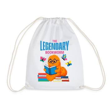 Rat de bibliothèque légendaire, le héros de la lecture - Sac de sport léger - blanc - Devant
