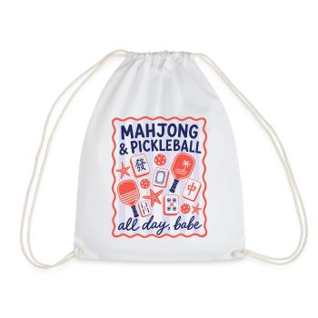 Jeu de Mahjong de Pickleball Mahj - Sac de sport léger - blanc - Devant