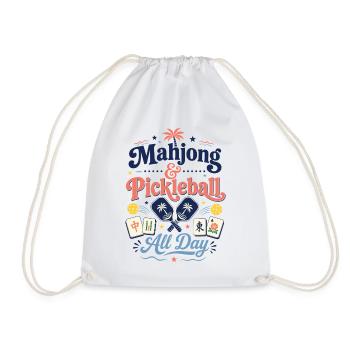 Jeu de Mahjong de Pickleball Mahj - Sac de sport léger - blanc - Devant