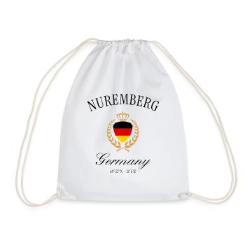 Couronne des armoiries de Nuremberg – Souvenir de voyage de la Franconie - Sac de sport léger - blanc - Devant
