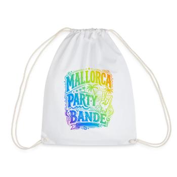 Gang de la fête de Majorque Coloré - Sac de sport léger - blanc - Devant