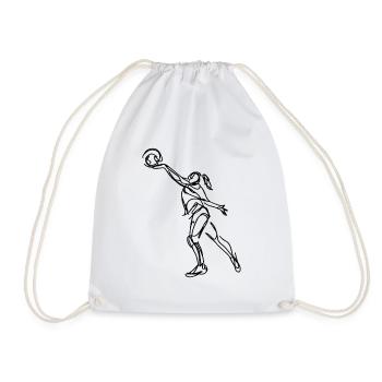 Volleyball player - Drawstring Bag - white - Front