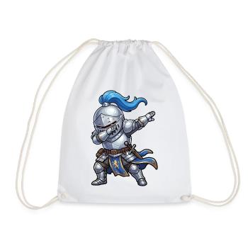Enfants en train de tapoter Knight Ren Faire Medieval - Sac de sport léger - blanc - Devant