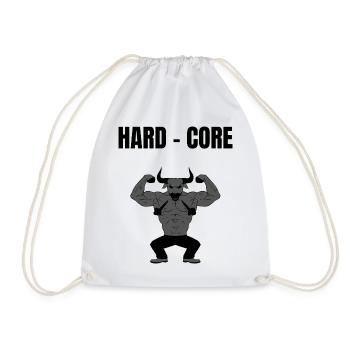 Hard Core Minotaur Power - Drawstring Bag - white - Front