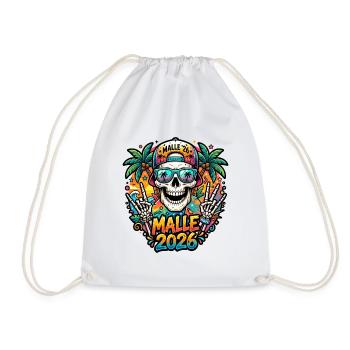 Malle 2026 Skull - Sac de sport léger - blanc - Devant