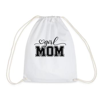 Maman de Fille | Cadeau Fête des Mères Humour - Sac de sport léger - blanc - Devant