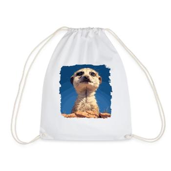 Meerkat Erdmännchen - Turnbeutel - Weiß - Vorne