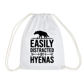 Paroles de la hyène Cadeau drôle de hyène - Sac de sport léger - blanc - Devant