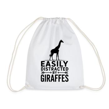 Dynastiques de girafe Girafe Drôle de cadeau de girafe - Sac de sport léger - blanc - Devant