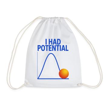 J’ai eu la blague sur un physicien graphique potentiel - Sac de sport léger - blanc - Devant