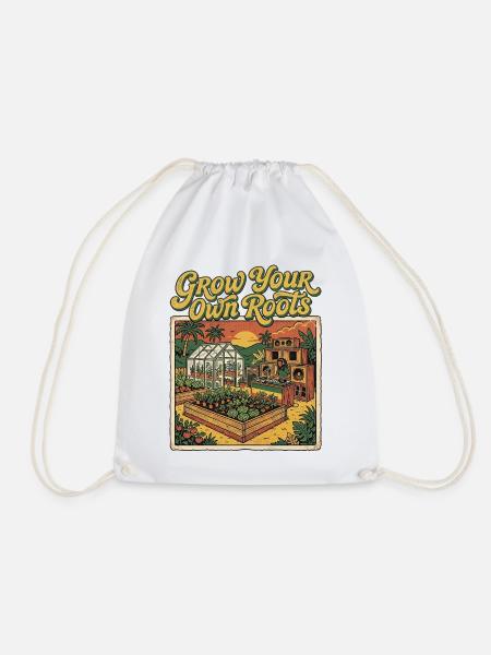 Grow Your Roots - Turnbeutel - Weiß