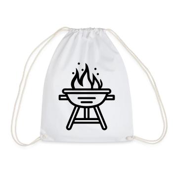 Grillen - Turnbeutel - Weiß - Vorne