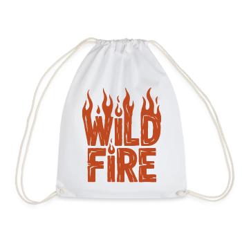 Conception de flammes de feu de forêt - Sac de sport léger - blanc - Devant