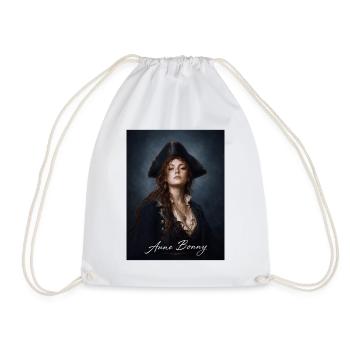 Portrait pirate d’Anne Bonny - Sac de sport léger - blanc - Devant