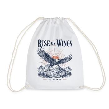 Rise On Wings - Sac de sport léger - blanc - Devant