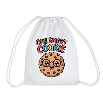 One Smart Cookie - Schlauer Keks mit Brille - Turnbeutel - Weiß - Vorne