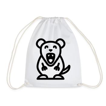 souris - Sac de sport léger - blanc - Devant