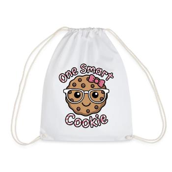One Smart Cookie - Schlauer Keks mit Brille - Turnbeutel - Weiß - Vorne