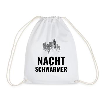 Nachtschwärmer - Turnbeutel - Weiß - Vorne