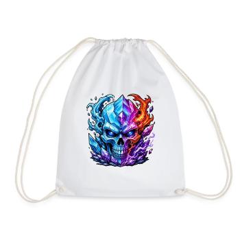 Crâne de Cristal Froid - Sac de sport léger - blanc - Devant