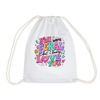 Un professeur qui dit de l’humour : Une idée de cadeau scolaire - Sac de sport léger - blanc - Devant