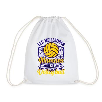 Meilleures Mamans Jouent Au Volley-Ball - Sac de sport léger - blanc - Devant