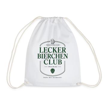 Lecker Bierchen Bier Motiv für Bierliebhaber - Turnbeutel - Weiß - Vorne