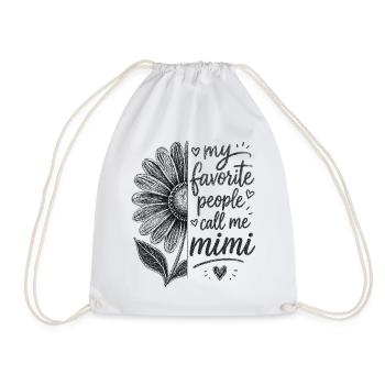Meine Lieblingsleute nennen mich Mimi - Turnbeutel - Weiß - Vorne