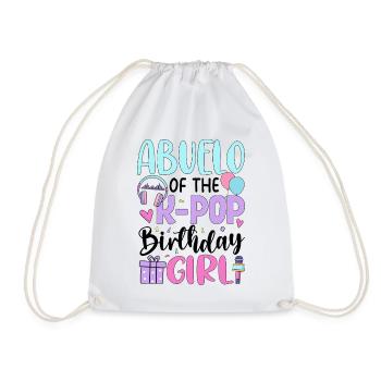 Abuelo of The K-Pop Birthday Girl - Turnbeutel - Weiß - Vorne