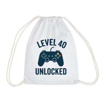 40th Birthday - Drawstring Bag - white - Front