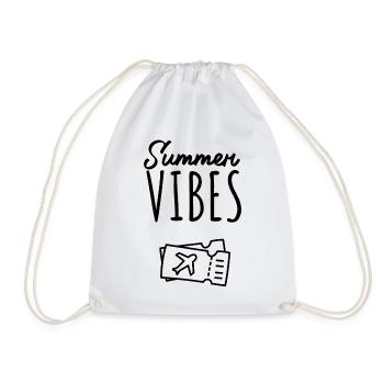 Summer Vibes Wanderlust - Drawstring Bag - white - Front