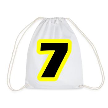 7 Symbole numérique - Sac de sport léger - blanc - Devant