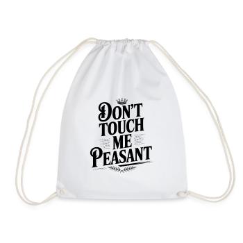 Ne me touche pas, paysan - Sac de sport léger - blanc - Devant