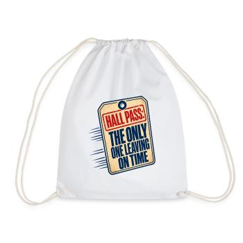 Professeur Humour Pass Hall Le seul à partir sur Ti - Sac de sport léger - blanc - Devant