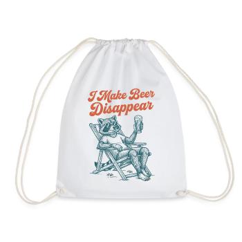 I'm Making Beer Disappear Craft Beer - Drawstring Bag - white - Front