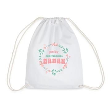 Joyeux anniversaire maman - Sac de sport léger - blanc - Devant