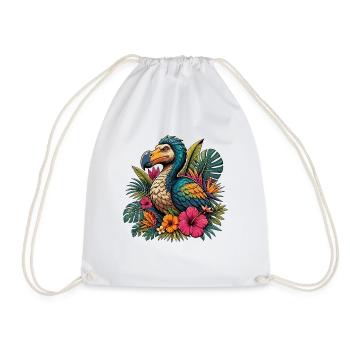 Colorful Parrot Tropical Magic - Drawstring Bag - white - Front